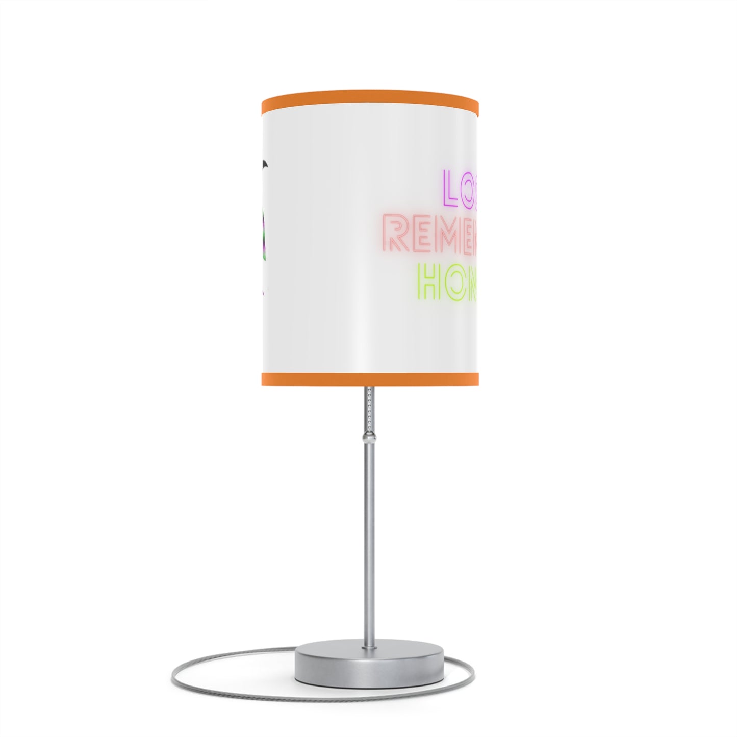 Lamp on a Stand, US|CA plug: Crazy Penguin World Logo White