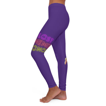 Women's Spandex Leggings: Golf Purple