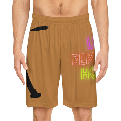 Basketball Shorts: Baseball Lite Brown