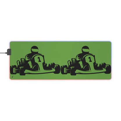 LED Gaming Mouse Pad: Racing Green