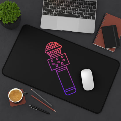 Desk Mat: Music Black