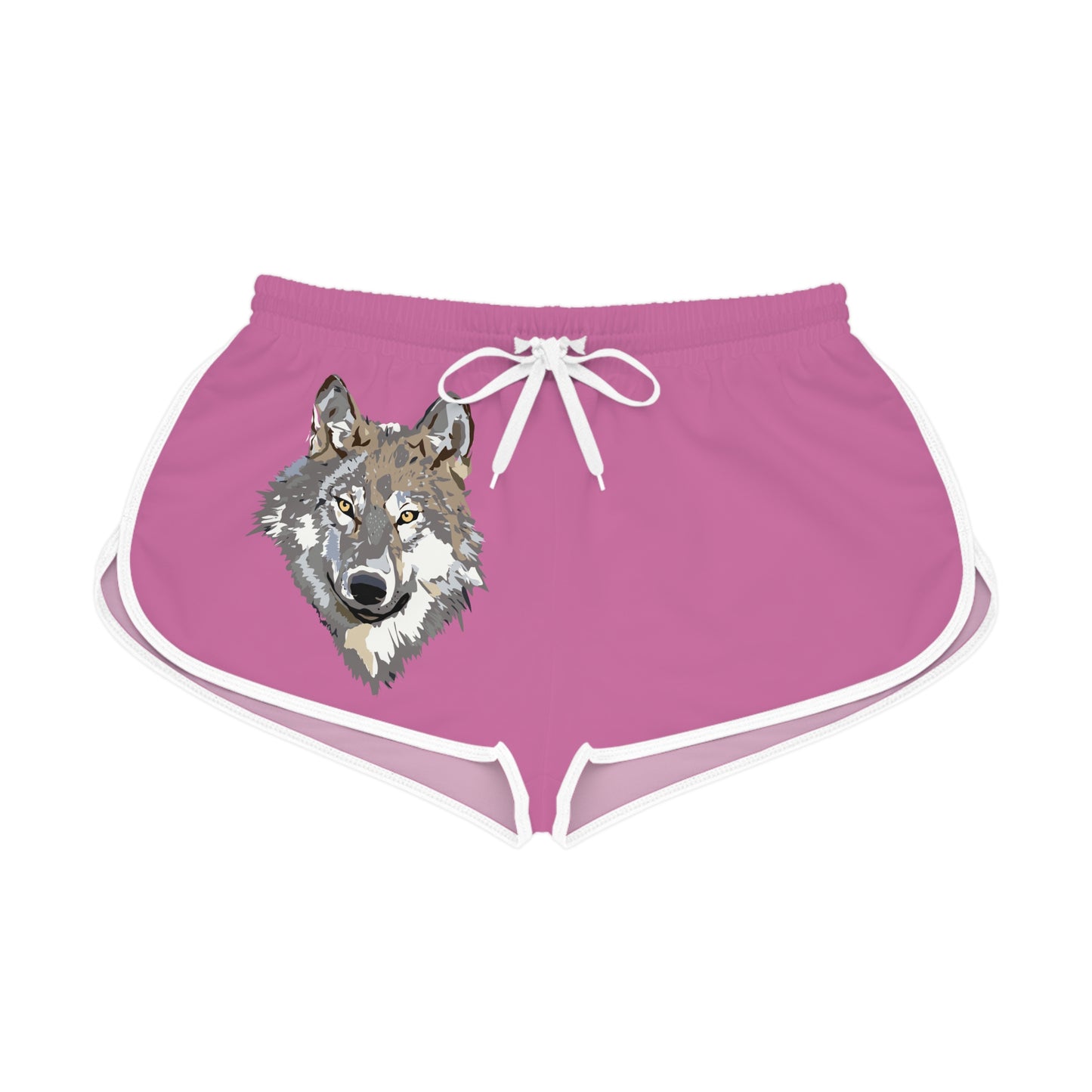 Women's Relaxed Shorts: Wolves Lite Pink