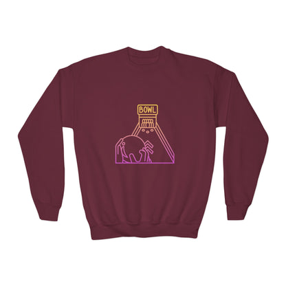 Youth Crewneck Sweatshirt: Bowling 