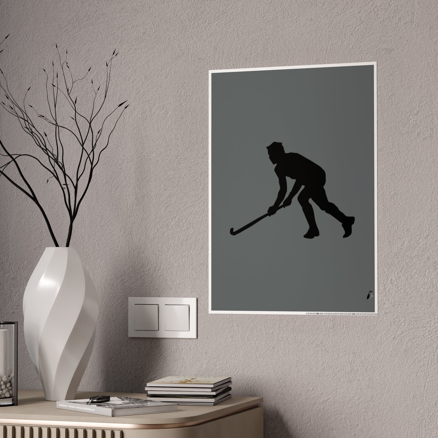 Gloss Posters: Hockey Dark Grey
