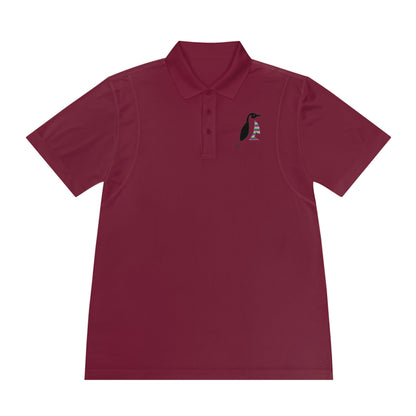 Men's Sport Polo Shirt: Crazy Penguin World Logo #2