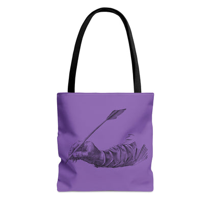 Tote Bag: Writing Lite Purple