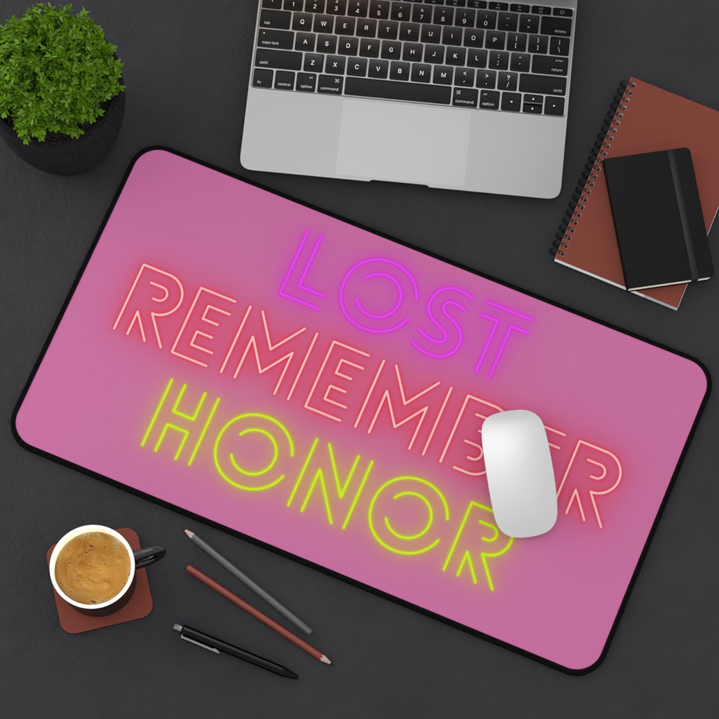 Desk Mat: Lost Remember Honor Lite Pink