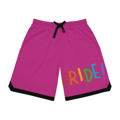 Basketball Rib Shorts: LGBTQ Pride Pink