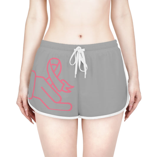 Women's Relaxed Shorts: Fight Cancer Lite Grey