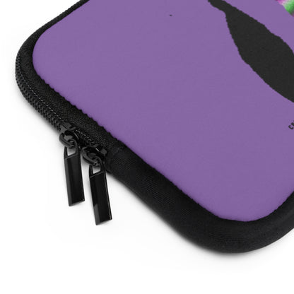 Laptop Sleeve: Crazy Penguin World Logo Lite Purple