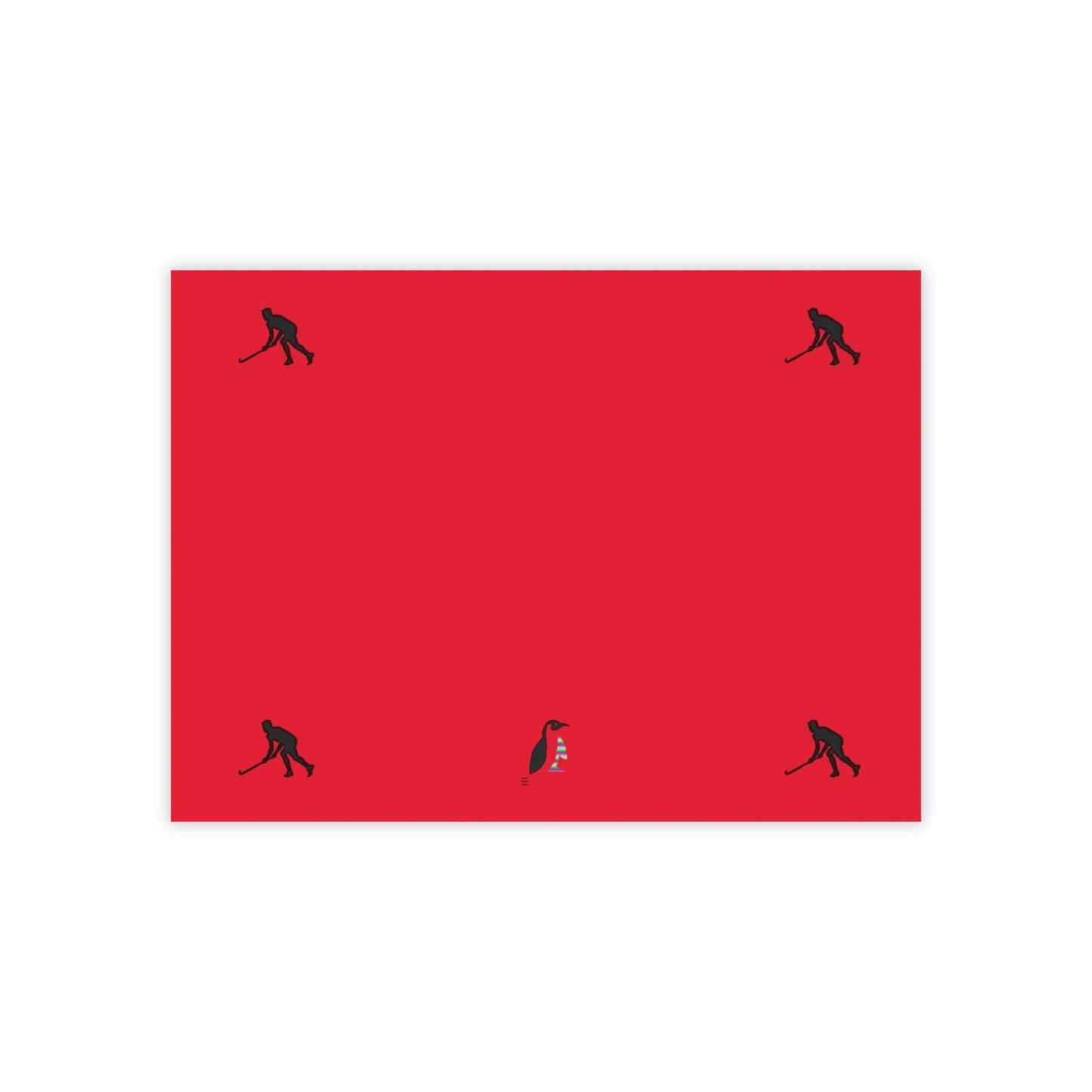 Post-it® Note Pads: Hockey Dark Red