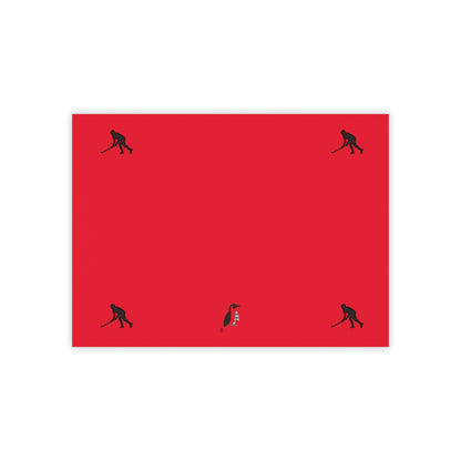 Post-it® Note Pads: Hockey Dark Red