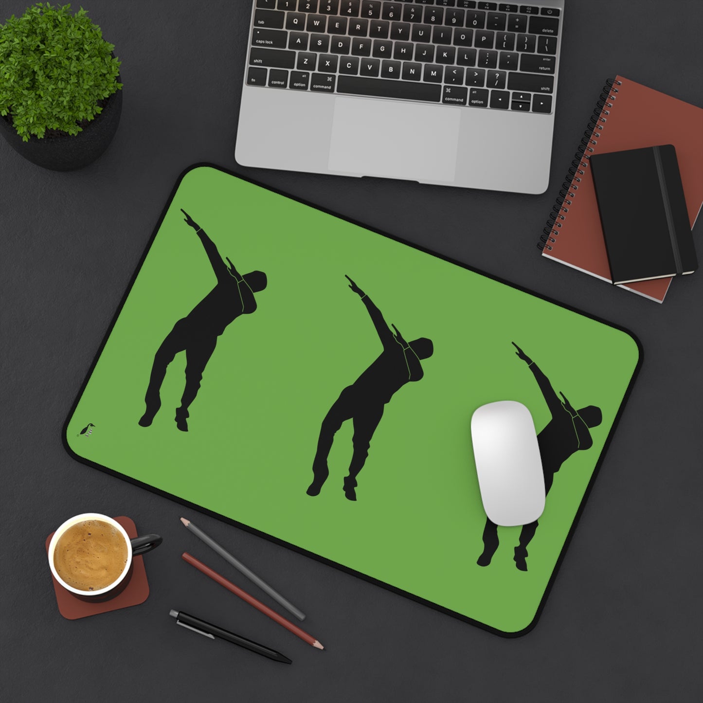 Desk Mat: Dance Green