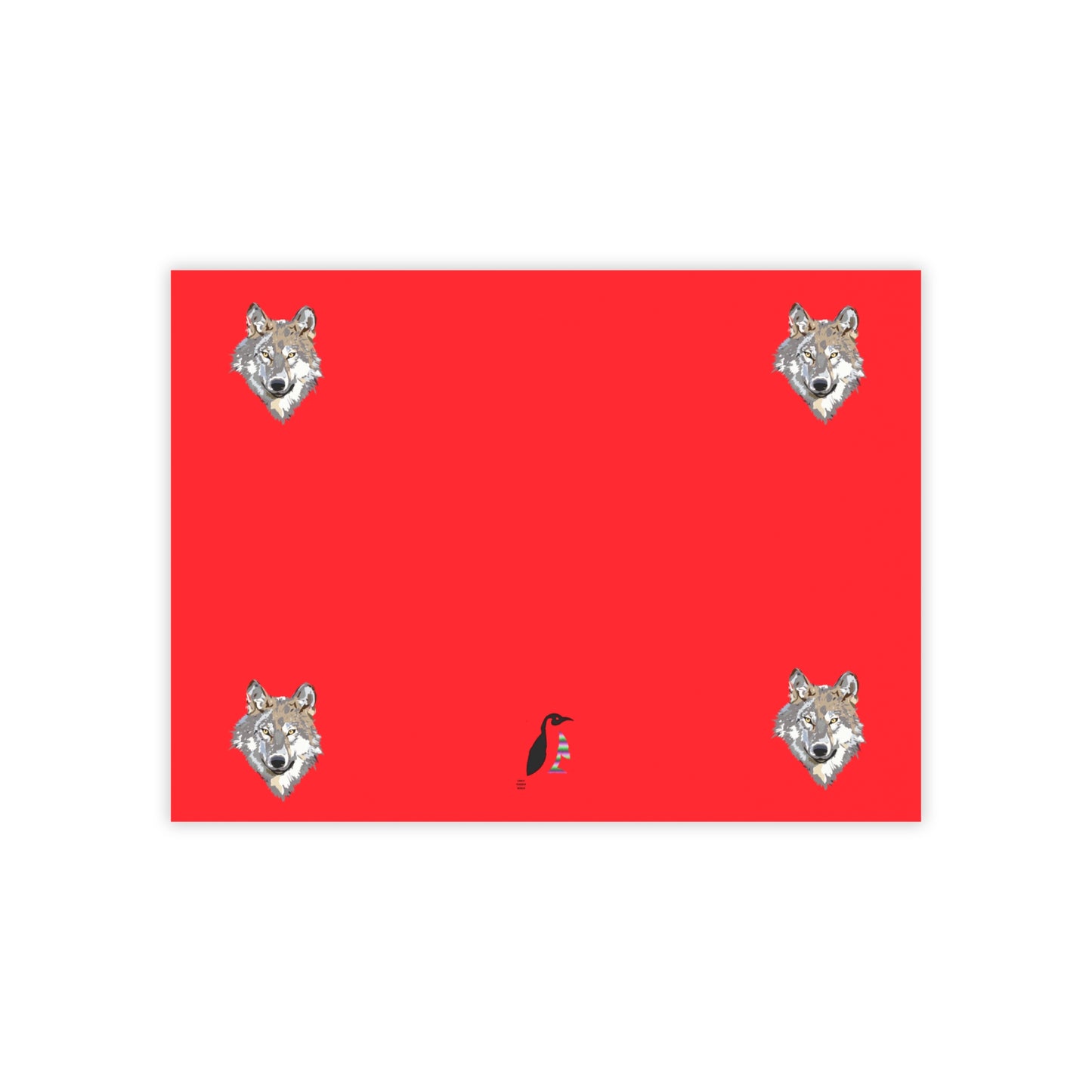 Post-it® Note Pads: Wolves Red