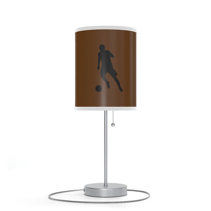 Lamp on a Stand, US|CA plug: Soccer Brown