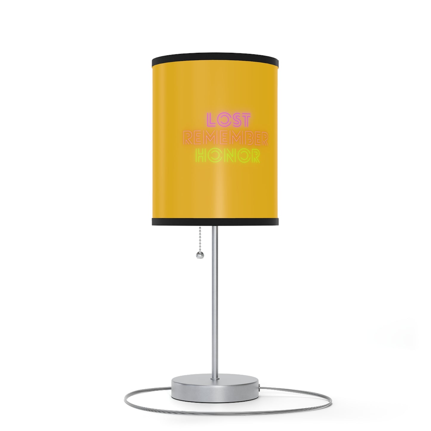 Lamp on a Stand, US|CA plug: Fight Cancer Yellow