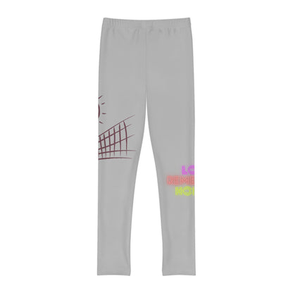 Youth Full-Length Leggings: Volleyball Lite Grey