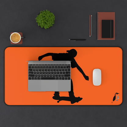 Desk Mat: Skateboarding Orange