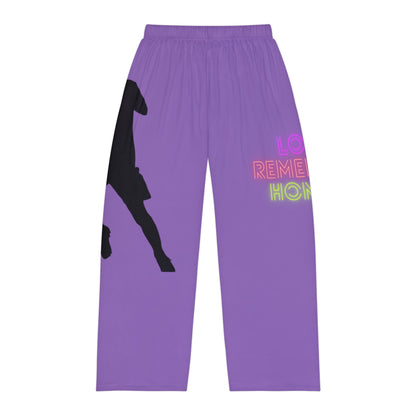 Men's Pajama Pants: Soccer Lite Purple