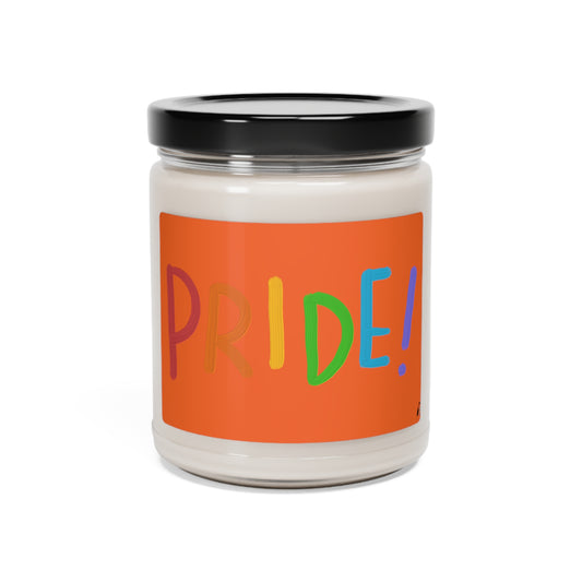 Scented Soy Candle, 9oz: LGBTQ Pride Orange
