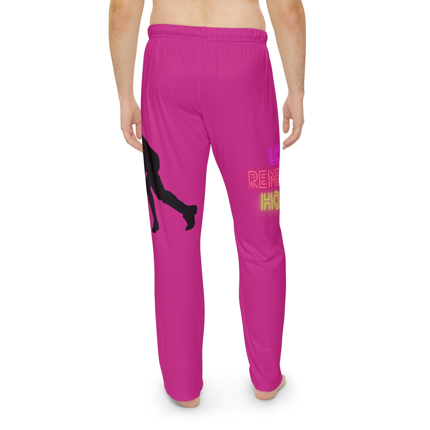 Men's Pajama Pants: Hockey Pink