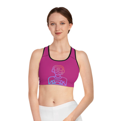 Sports Bra: Gaming Pink