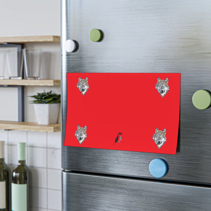 Post-it® Note Pads: Wolves Red