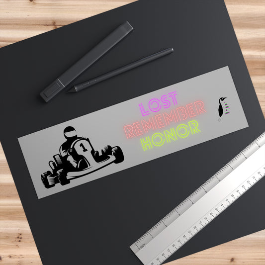 Bumper Stickers: Racing Lite Grey