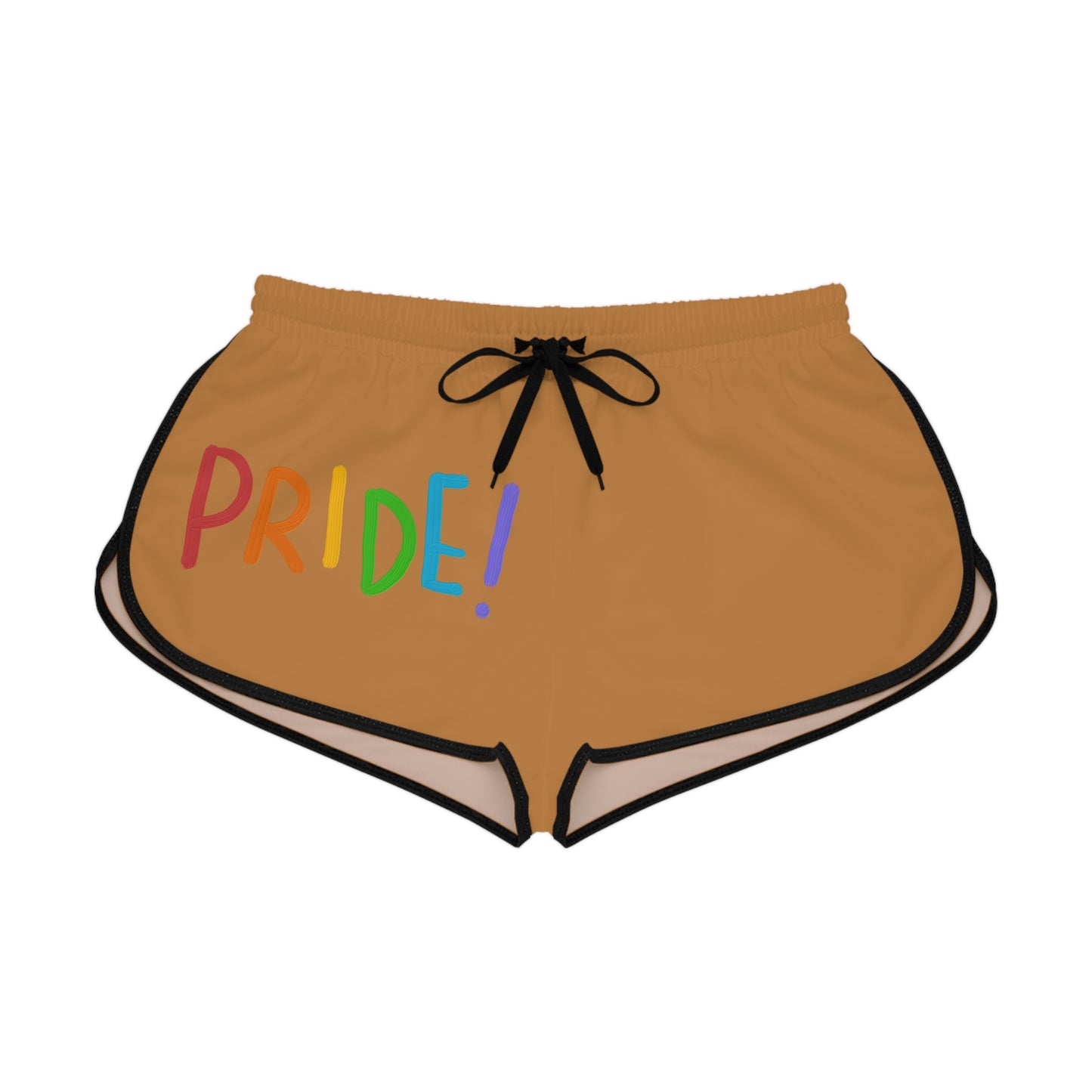 Women's Relaxed Shorts: LGBTQ Pride Lite Brown