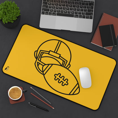 Desk Mat: Football Yellow