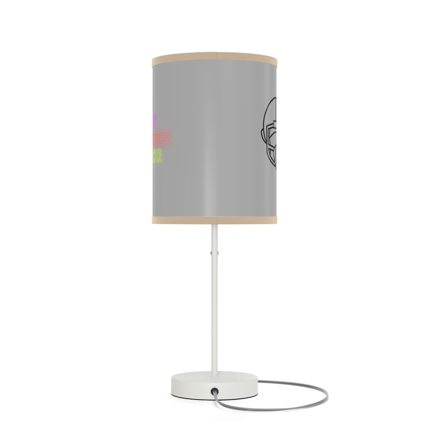 Lamp on a Stand, US|CA plug: Football Lite Grey