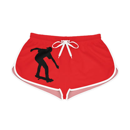 Women's Relaxed Shorts: Skateboarding Red