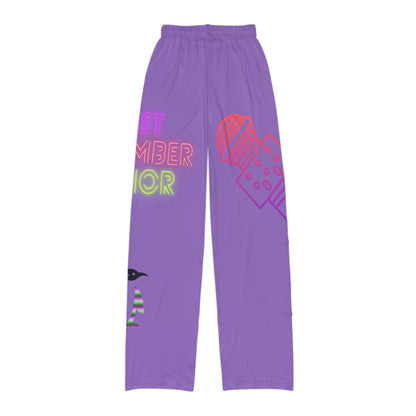 Kids Pajama Pants: Music Lite Purple