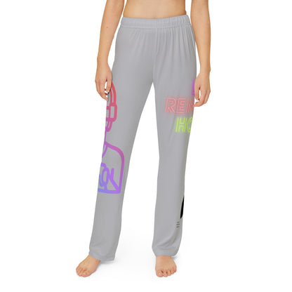 Kids Pajama Pants: Gaming Lite Grey