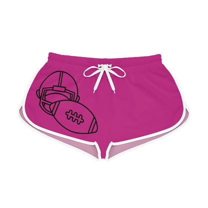 Women's Relaxed Shorts: Football Pink