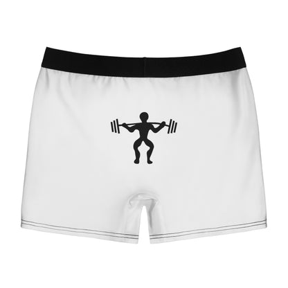 Men's Boxer Briefs: Weightlifting White