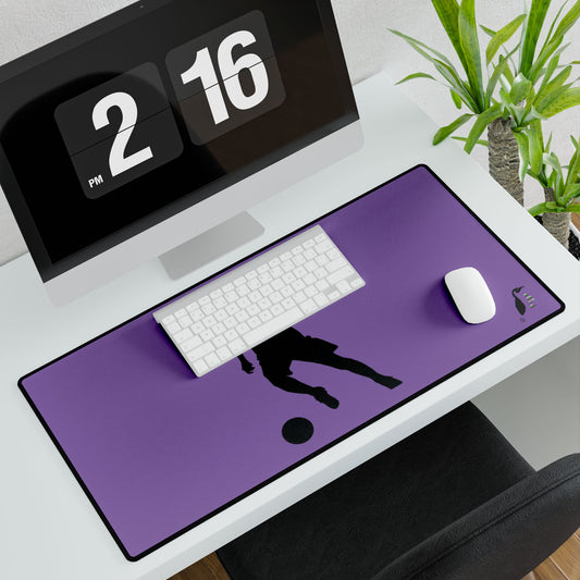 Desk Mats: Soccer Lite Purple