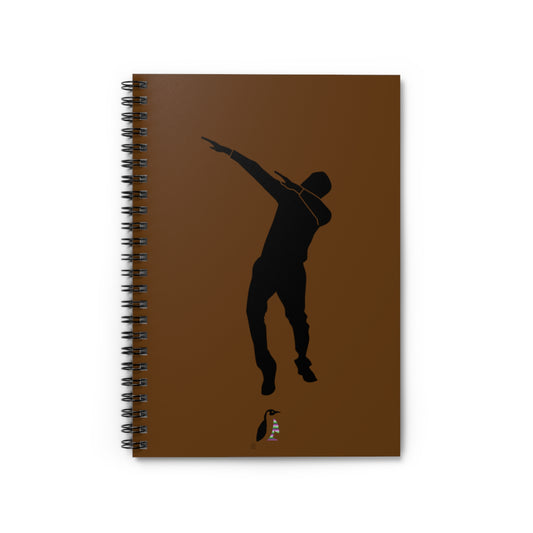 Spiral Notebook - Ruled Line: Dance Brown
