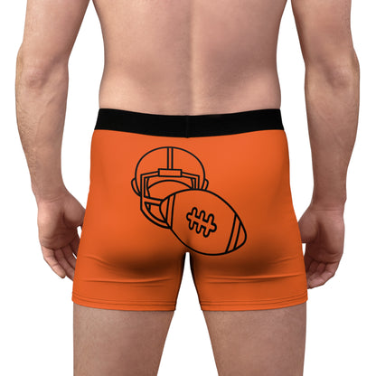 Men's Boxer Briefs Football Orange