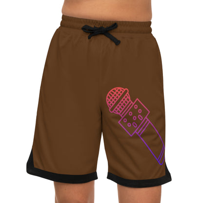 Basketball Rib Shorts: Music Brown