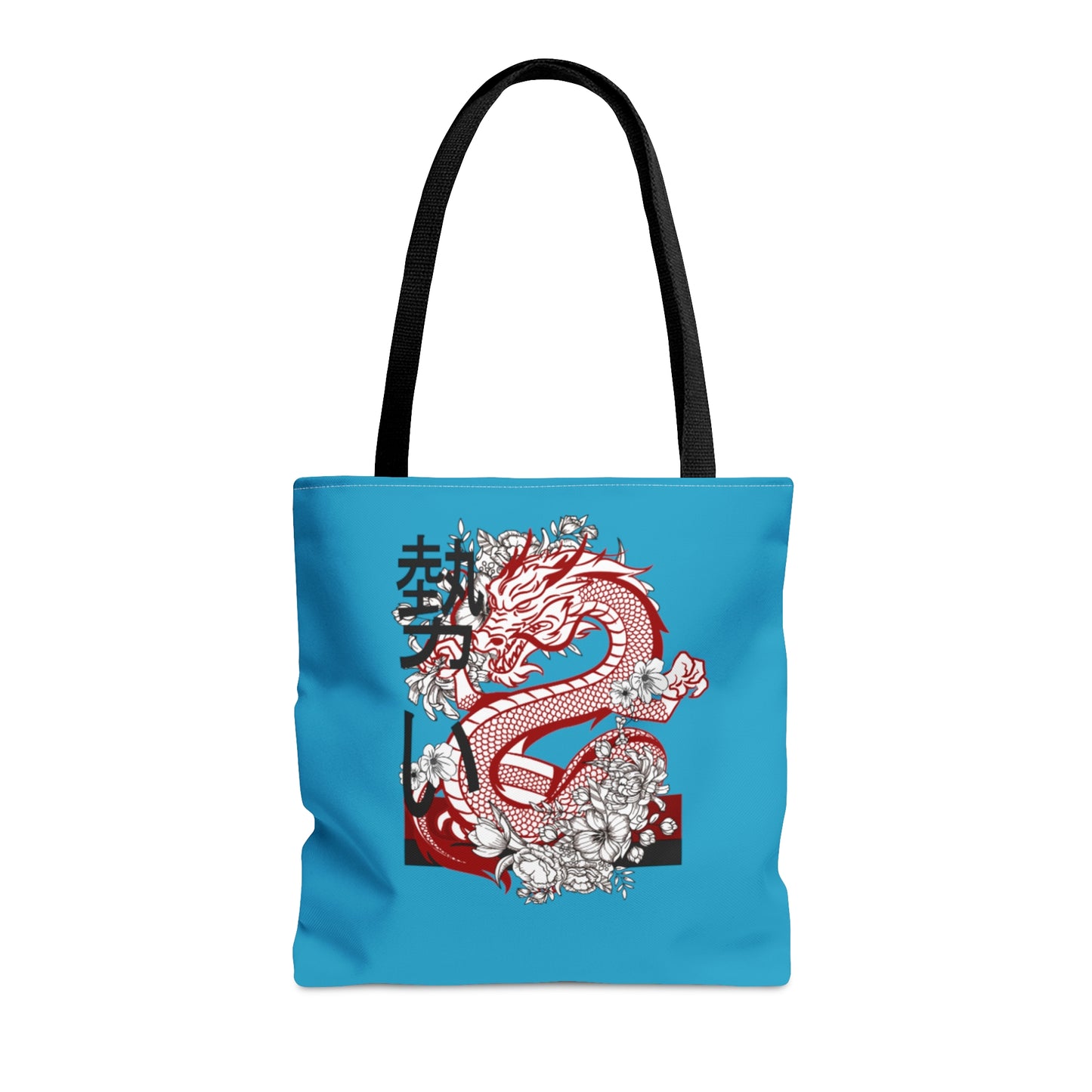 Tote Bag: Dragons Turquoise