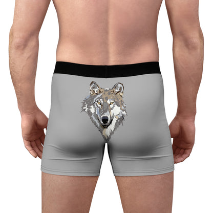 Men's Boxer Briefs: Wolves Lite Grey