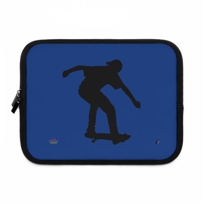 Laptop Sleeve: Skateboarding Dark Blue