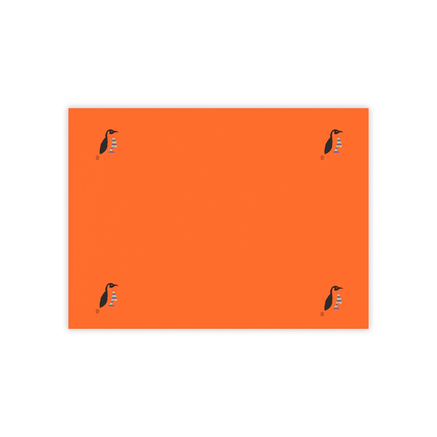 Post-it® Note Pads: Crazy Penguin World Logo Orange