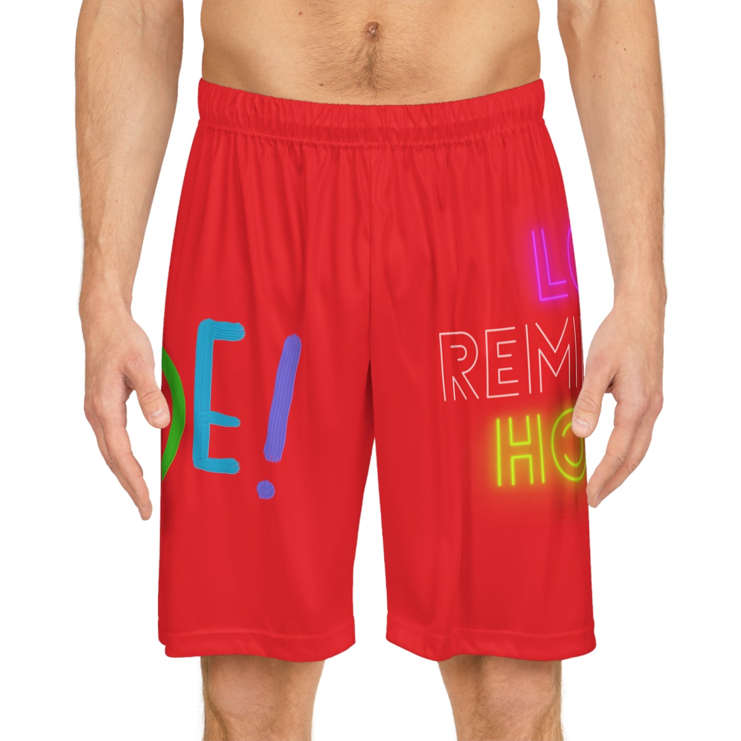 Basketball Shorts: LGBTQ Pride Red