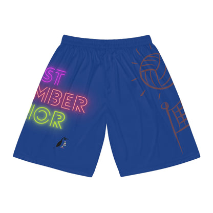 Basketball Shorts: Volleyball Dark Blue