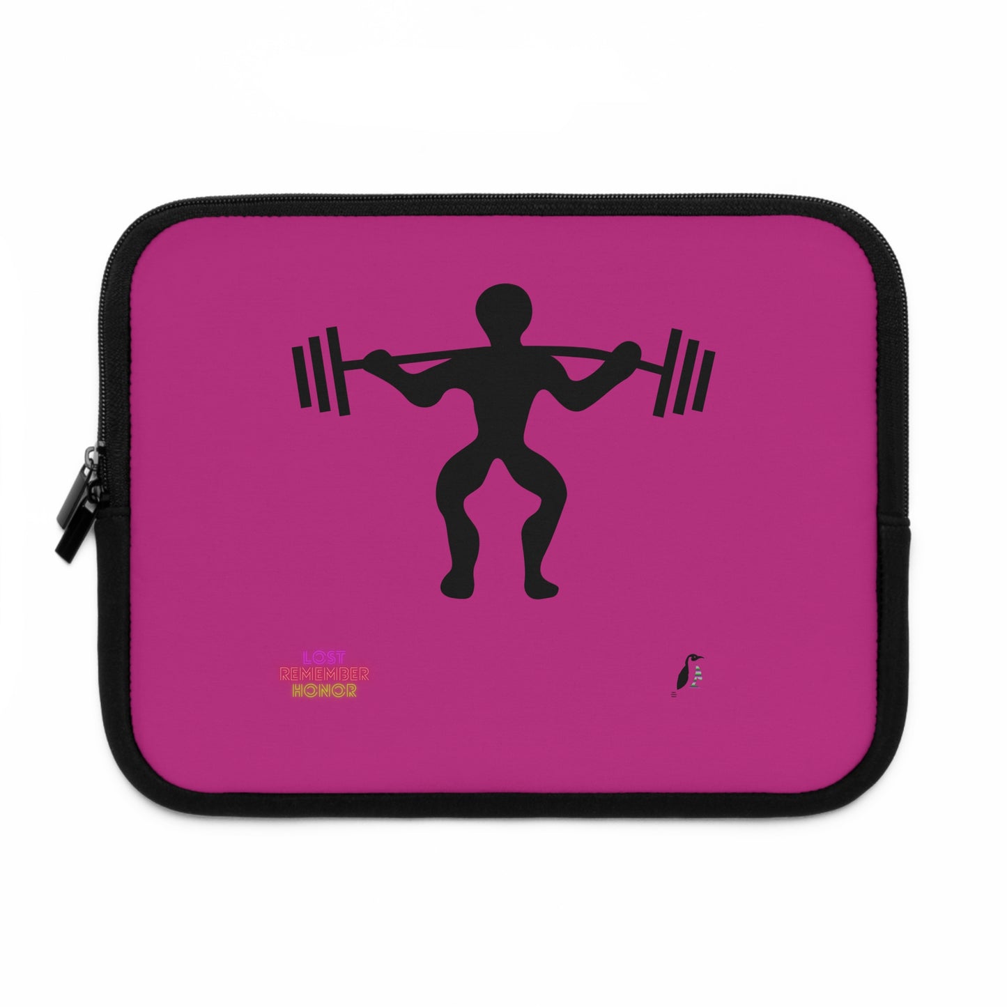 Laptop Sleeve: Weightlifting Pink