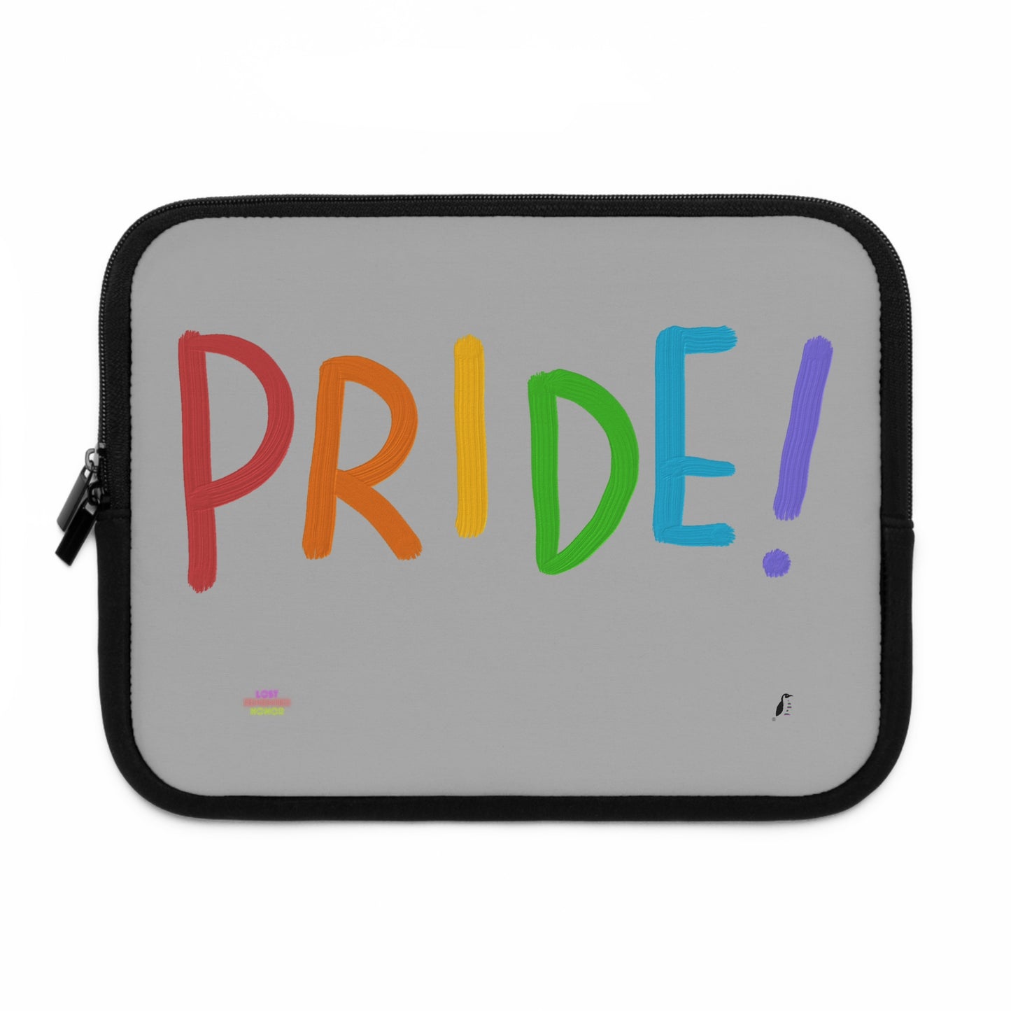 Laptop Sleeve: LGBTQ Pride Lite Grey