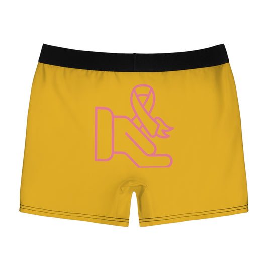 Men's Boxer Briefs: Fight Cancer Yellow