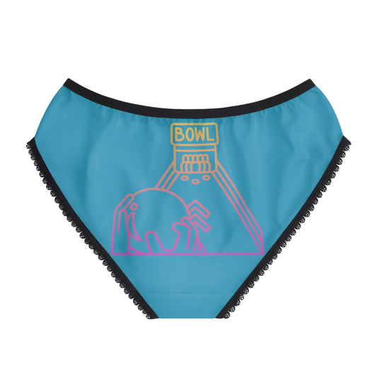 Women's Briefs: Bowling Turquoise